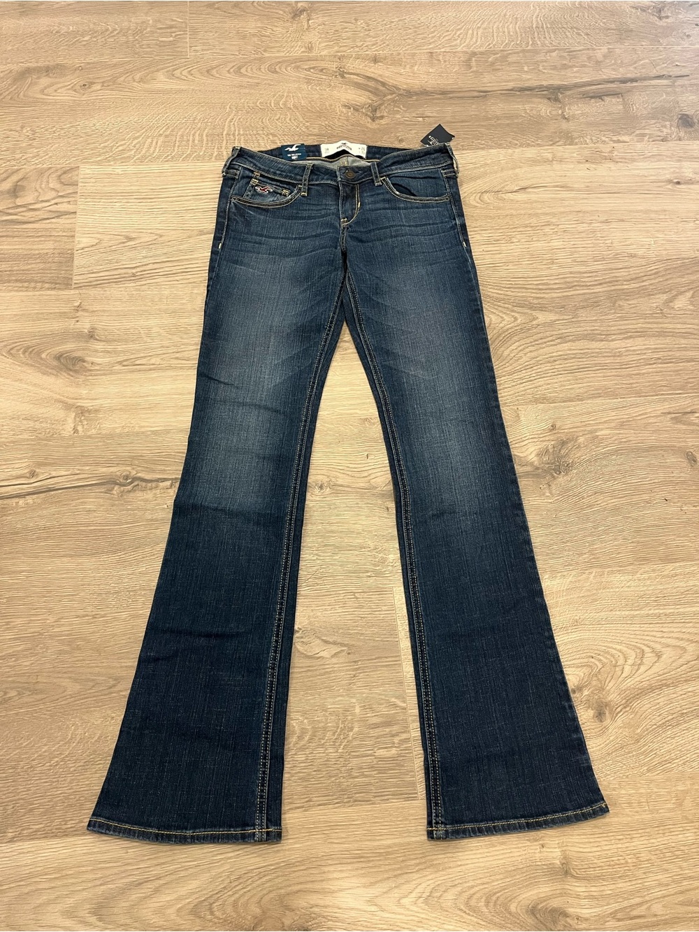 Hollister Dark Blue Bootcut Jeans